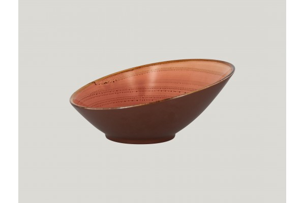 Asymmetric bowl - coral