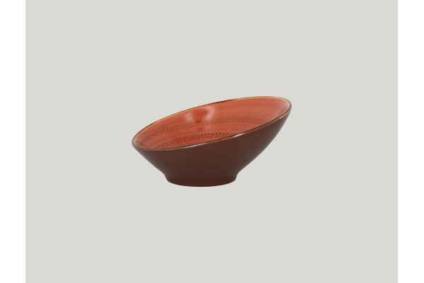 Asymmetric bowl - coral