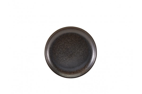Terra Porcelain Black Coupe Plate 24cm