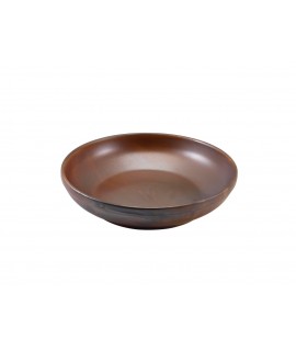 Terra Porcelain Rustic Copper Coupe Bowl 27.5cm