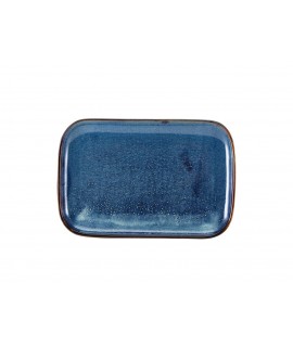 Terra Porcelain Aqua Blue Rectangular Plate 34.5 x 23.5cm