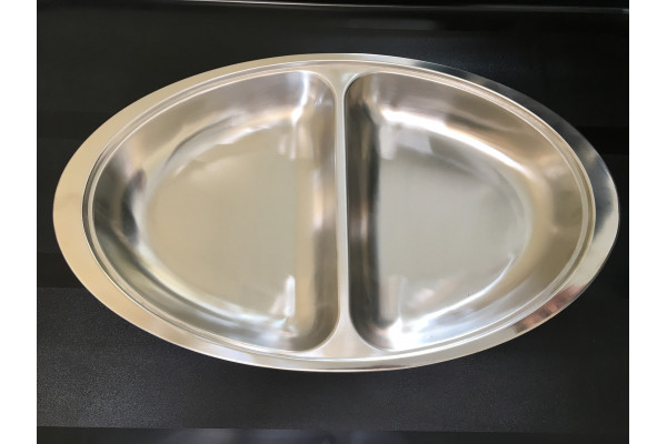Genware Stainless Steal Veg Dish Oval 12"