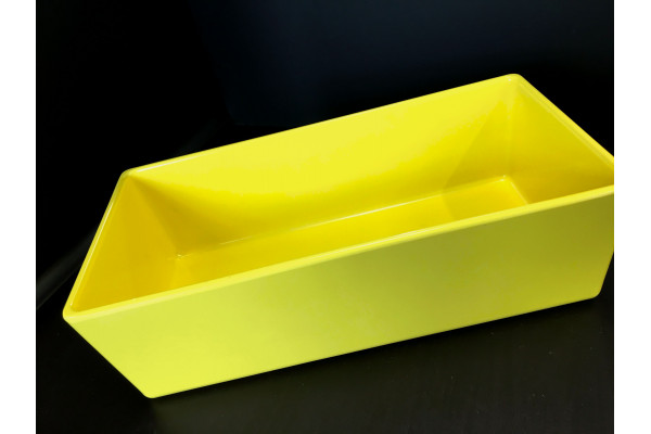 TableCraft straight sided bowl, 10"x5"x3", Melamine Yellow