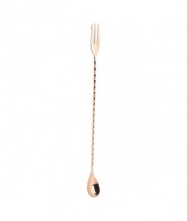 Fork End Bar Spoon 32cm Copper