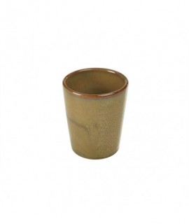 Terra Stoneware Rustic Brown Conical Cup 10cm