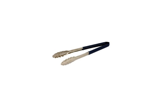 Genware Colour Coded Stainless Steel Tong 31cm Blue
