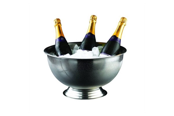Genware Stainless Steel Champagne Bowl 38cm