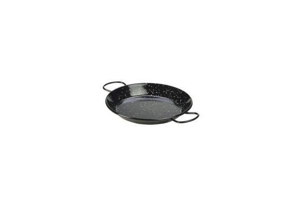 Black Enamel Paella Pan 20cm