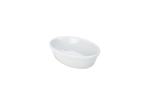 Royal Genware Oval Pie Dish 14cm White