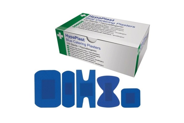 Blue Detectable Plasters Mix 5 Types Box 100