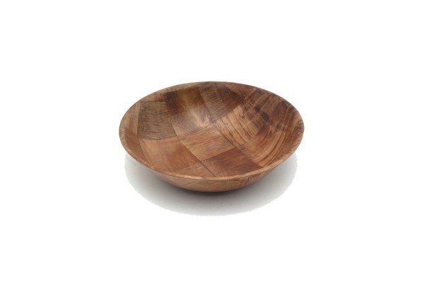 Woven Wood Bowls 10" Dia