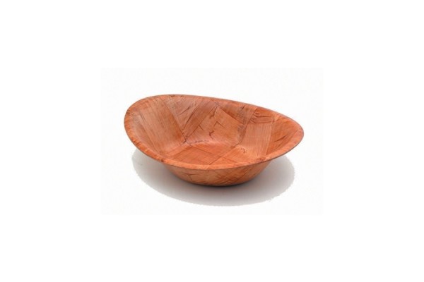 Oval Woven Wood Bowls 9"x7" Singles