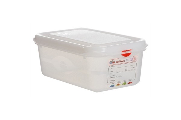 GN Storage Container 1/4 100mm Deep 2.8L