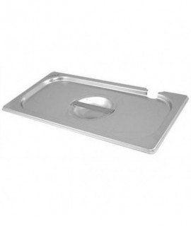 Stainless Steel Gastronorm Pan Notched Lid 1/2