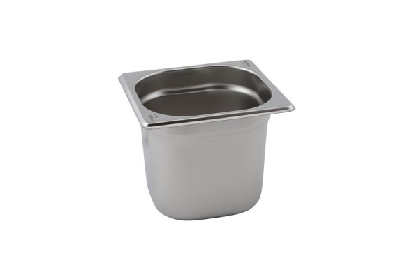 Stainless Steel Gastronorm Pan 1/6 - 100mm Deep