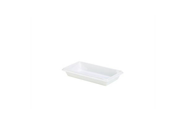 Royal Genware Gastronorm Dish 1/3 55mm White