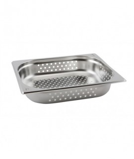 Perforated Stainless Steel Gastronorm Pan 1/2 - 100mm Deep