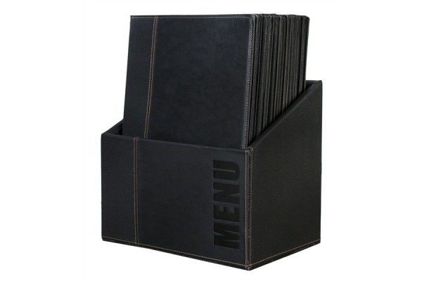 Contemporary Menu Box + 20 A4 Black Menus