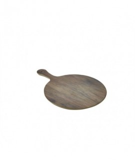 Wood Effect Melamine Paddle Board Round 17"