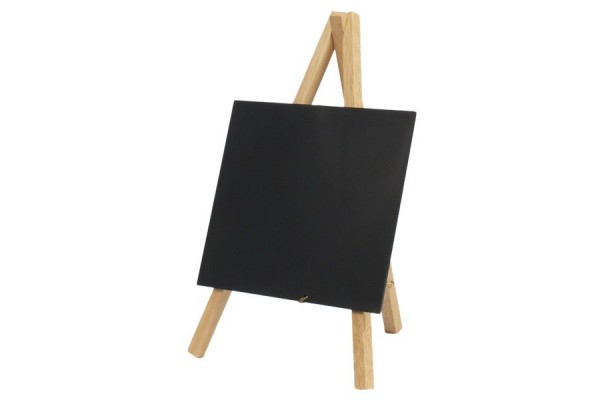Mini Chalkboard Easel 24 X 11.5cm Wood Pk3