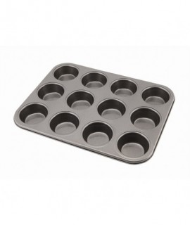 Carbon Steel Non-Stick 12 Cup Muffin Tray