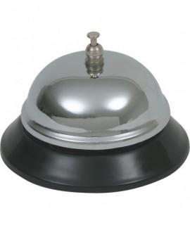 Genware Chrome Plated Service Bell 3 1/2" Dia