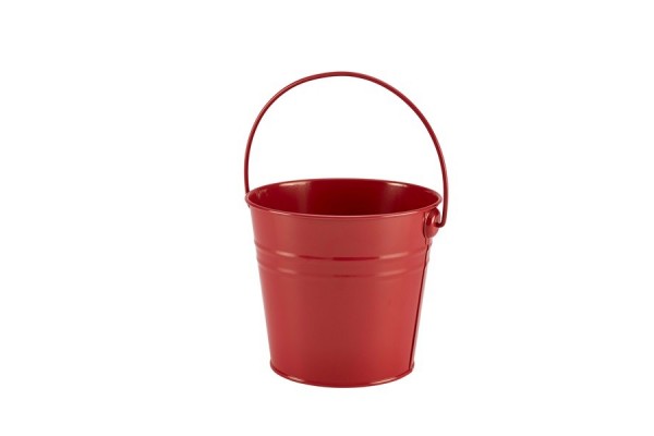 Stainless Steel Serving Bucket 16cm Red
