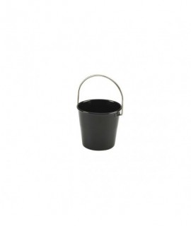 Stainless Steel Miniature Bucket 4.5cm Black