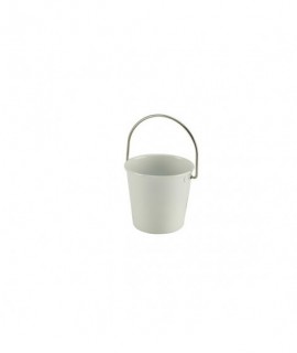 Stainless Steel Miniature Bucket 4.5cm White