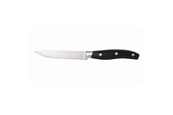 Premium Black Handle Steak Knife (Dozen)
