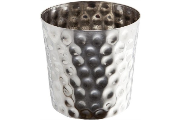 Stainless Steel Serving Cup Hammered 8.5 x 8.5cm