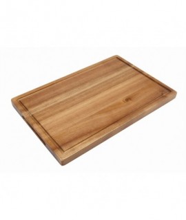 Genware Acacia Wood Serving Board 34X22X2cm