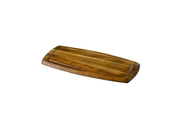 Genware Acacia Wood Serving Board 36X18X2cm