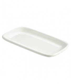 Royal Genware Rectangular Rounded Edge Plate 19.5 x 10cm