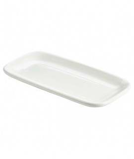 Royal Genware Rectangular Rounded Edge Plate 25 x 13cm
