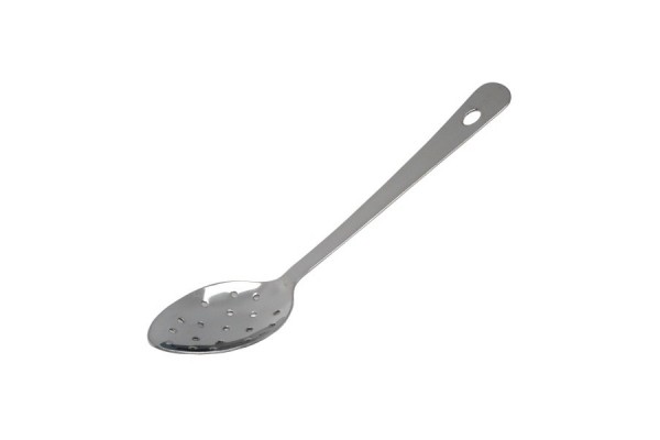 Stainless Steel Perforated Spoon 10" With Hanging Hole