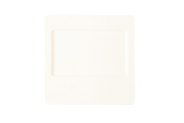 Square plate - 1 rectangular indent - Sesame