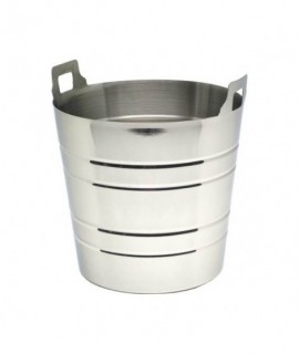 Stainless Steel Wine Bucket With Integral Handles