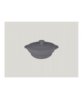 Round cocotte & lid - stone