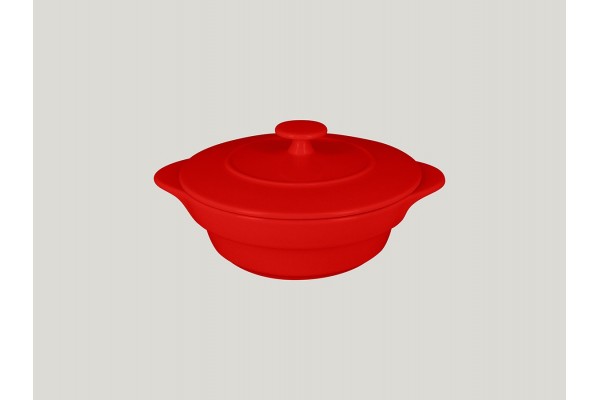 Round cocotte & lid - ember