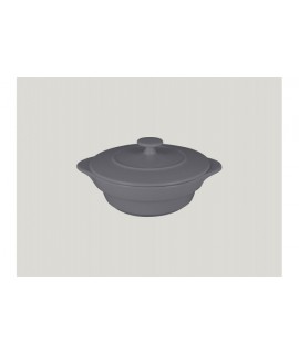 Round cocotte & lid - stone