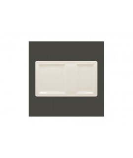 Rectangular tray - 2 compartments