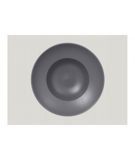 Extra deep round plate - stone