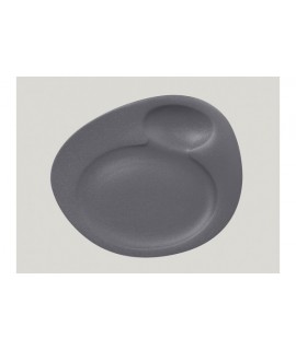 Dinner plate - 2 basins - stone