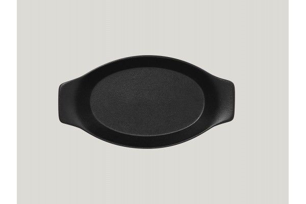 Oval dish with grip - volcano