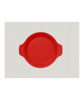 Round dish with grip - ember