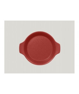 Round dish with grip - magma