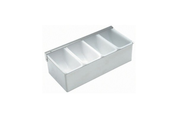 Stainless Steel Dispenser 4 Compartment