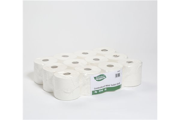 CENTREFEED MINI TOILET ROLL 112M X 13.6CM (PACK-12)