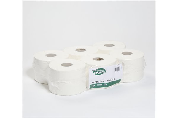 CENTREFEED TOILET ROLL 200M (PACK-6)